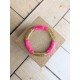 Bracelet GEORGETTE bicolore glitter doré rose marbré