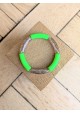 Bracelet GEORGETTE bicolore glitter multicolore vert fluo