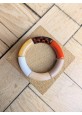 !!! NEW !!! Bracelet GEORGES terracotta, beige et léopard ambré