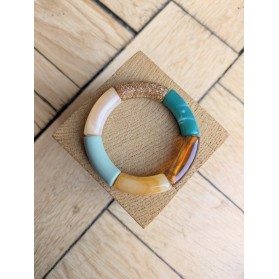 !!! NEW !!! Bracelet GEORGES vert, kaki et glitter doré