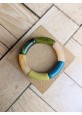 !!! NEW !!! Bracelet GEORGES bleu canard et kaki glitter