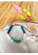 BRACELET CHARLOTTE - vert et orange