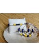 BRACELET CHARLOTTE - bleu roi et jaune