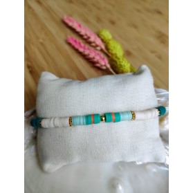 BRACELET CHARLOTTE - vert et orange