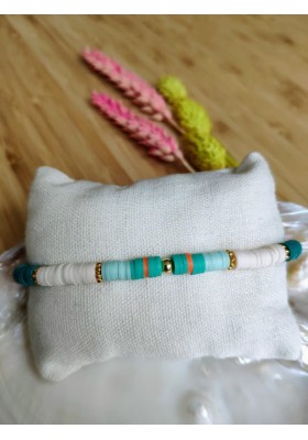 BRACELET CHARLOTTE - vert et orange