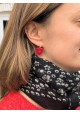 Boucles d'oreilles AMOUR - plusieurs coloris