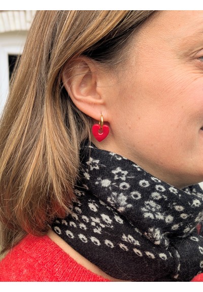 Boucles d'oreilles AMOUR - plusieurs coloris