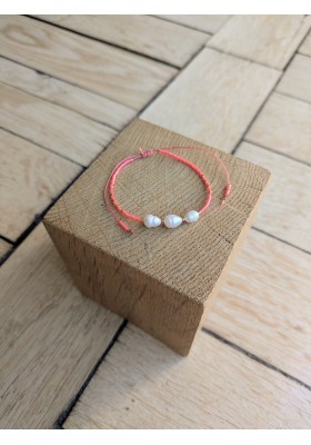 Bracelet BILLIE corail fluo 1
