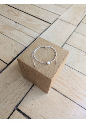 Bracelet BILLIE blanc nacré 1