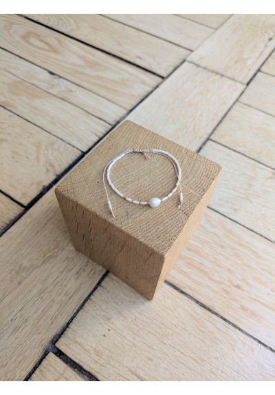 Bracelet BILLIE blanc nacré 1