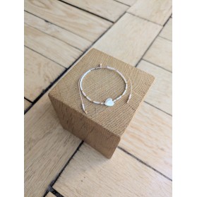 Bracelet BILLIE blanc nacré 2