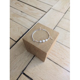 Bracelet BILLIE blanc nacré 3