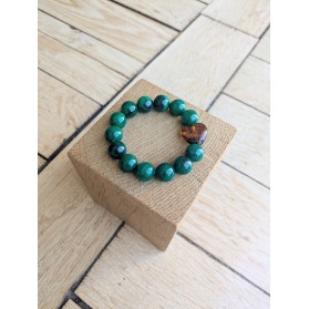 Bracelet BIANCA vert et orange