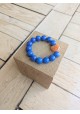 Bracelet BIANCA bleu roi et orange