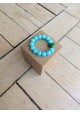Bracelet BIANCA turquoise et vert prairie