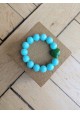 Bracelet BIANCA turquoise et vert prairie