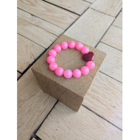 Bracelet BIANCA rose et bordeaux