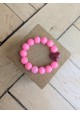Bracelet BIANCA rose et bordeaux