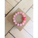 Bracelet BIANCA rose et rouge