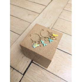 Boucles d'oreilles BABETTE - plusieurs coloris