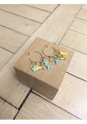 Boucles d'oreilles BABETTE - plusieurs coloris