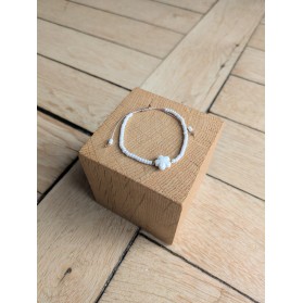 Bracelet BESSIE écru fleur