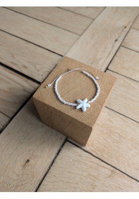 Bracelet BESSIE écru étoile de mer