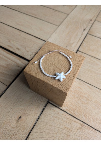 Bracelet BESSIE écru étoile de mer