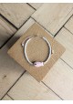 Bracelet BESSIE écru poisson rose pâle