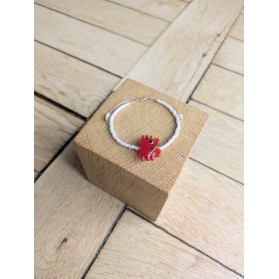 Bracelet BESSIE écru crabe