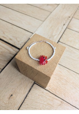 Bracelet BESSIE écru crabe