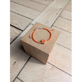 Bracelet BESSIE orange coquillage