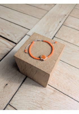 Bracelet BESSIE orange coquillage