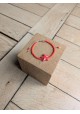 Bracelet BESSIE rouge étoile de mer