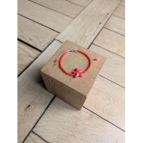 Bracelet BESSIE rouge étoile de mer