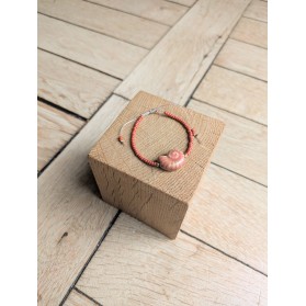 Bracelet BESSIE terracotta coquillage