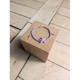Bracelet BESSIE parme étoile de mer