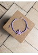 Bracelet BESSIE parme étoile de mer