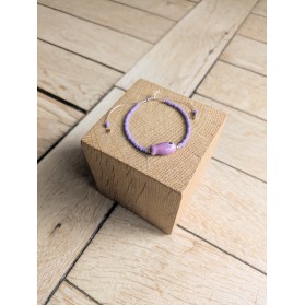 Bracelet BESSIE parme poisson