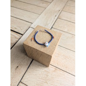 Bracelet BESSIE bleu marine oiseau