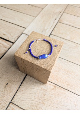 Bracelet BESSIE bleu roi poisson
