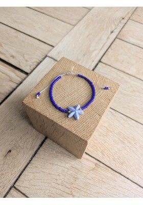 Bracelet BESSIE bleu roi étoile de mer