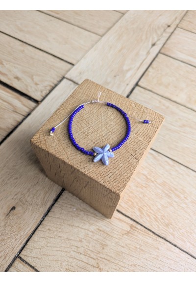 Bracelet BESSIE bleu roi étoile de mer