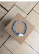 Bracelet BESSIE bleu poisson blanc