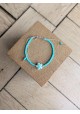 Bracelet BESSIE turquoise fleur