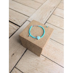 Bracelet BESSIE turquoise fleur