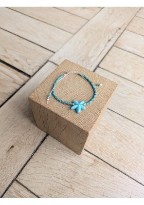 Bracelet BESSIE turquoise étoile de mer