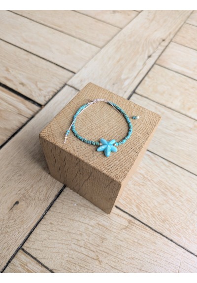Bracelet BESSIE turquoise étoile de mer