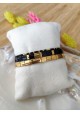 BRACELET CAMILLE x CLYDE - lot de 3 noir et doré