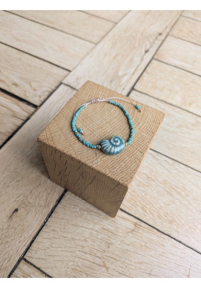 Bracelet BESSIE turquoise coquillage